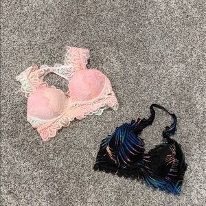 PINK Push up bralettes XS